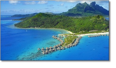 Huts on Bora Bora